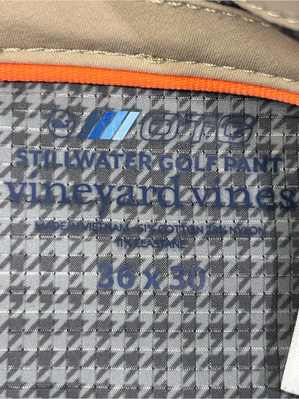 Vineyard Vines On The Go Stillwater Golf Performance‎ Men’s Pants 36/30